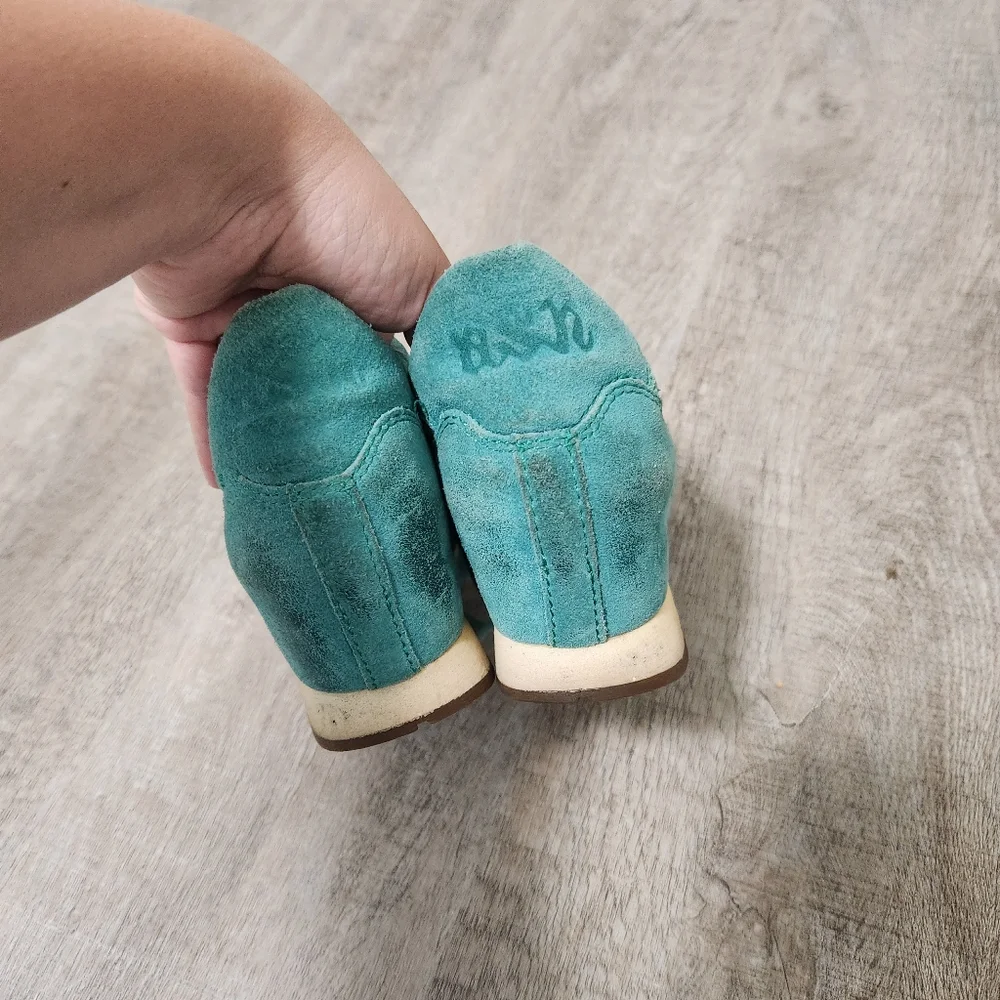 ASH Vintage Teal Platform Sneakers Size 37